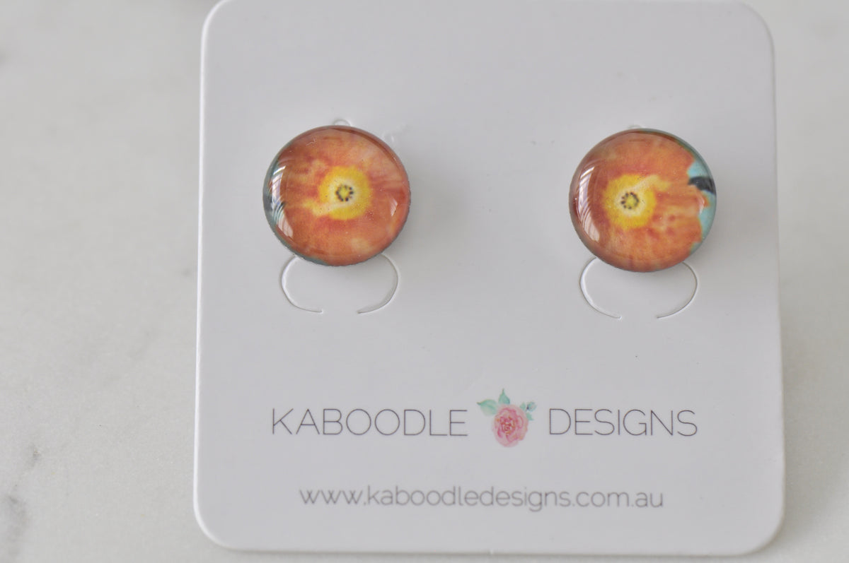 Handmade Artwork Stud Earrings