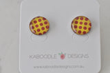 Handmade Artwork Stud Earrings