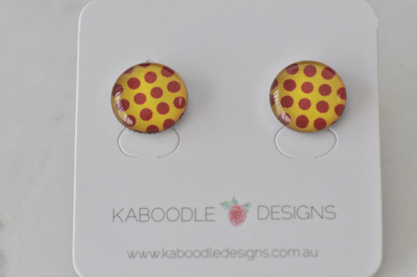 Handmade Artwork Stud Earrings