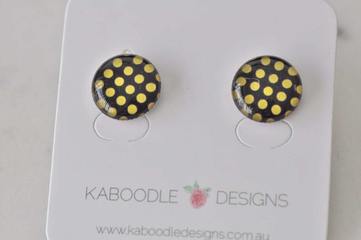 Handmade Artwork Stud Earrings