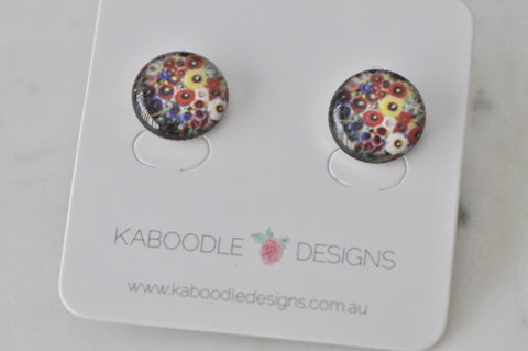 Handmade Artwork Stud Earrings