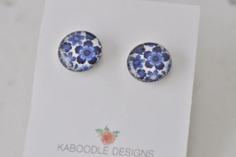 Handmade Artwork Stud Earrings