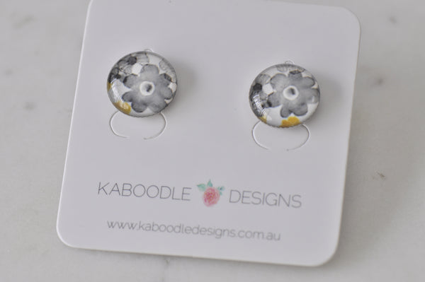 Handmade Artwork Stud Earrings