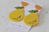Acrylic Pear Drop Dangle Earrings