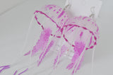 Novelty Jelly fish Jellyfish Dangle Earrings - Purple