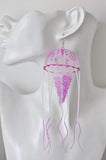 Novelty Jelly fish Jellyfish Dangle Earrings - Purple