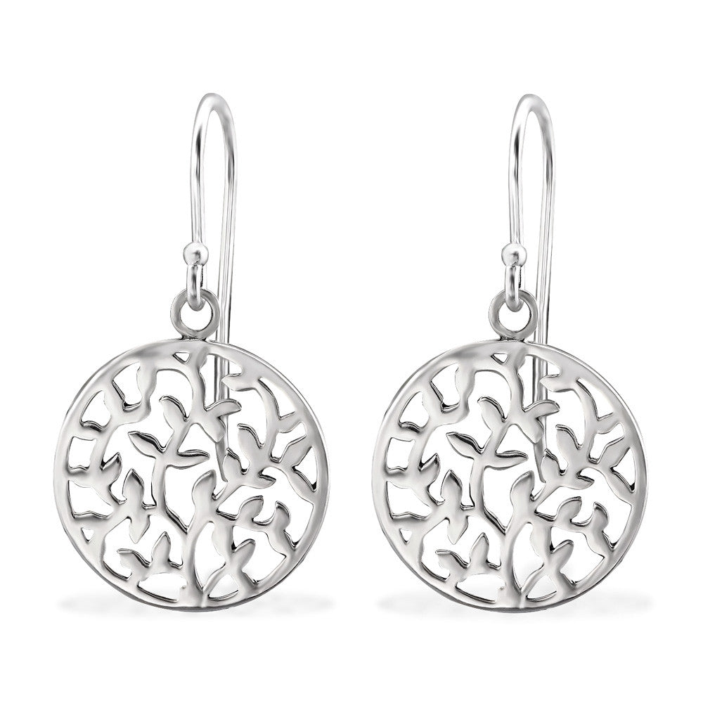 Filigree 925 Sterling Silver Dangle Earrings