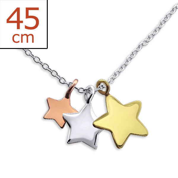 Dainty Stars 925 Sterling Silver Necklace