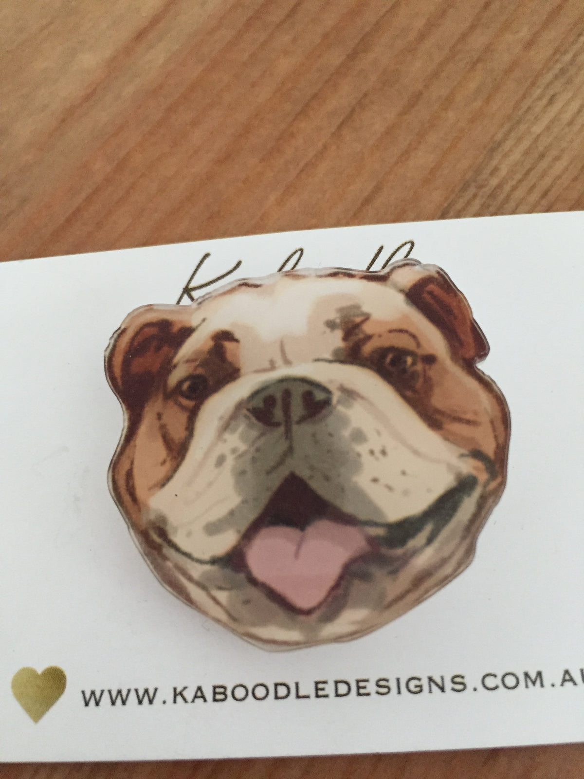 Dog - Acrylic Laser Cut Perspex Brooch