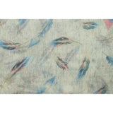 Fashion Scarf - Feathers in Grey