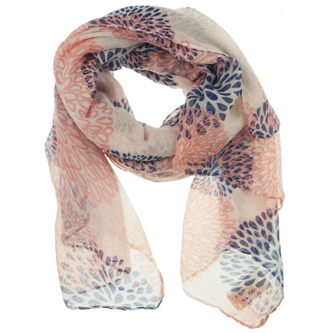 Fashion Scarf - Fireworks in Pink and Blue