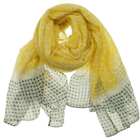 Fashion Scarf - Filigree in Yellow