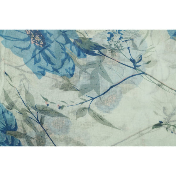 Fashion Scarf - Flowers in Blue