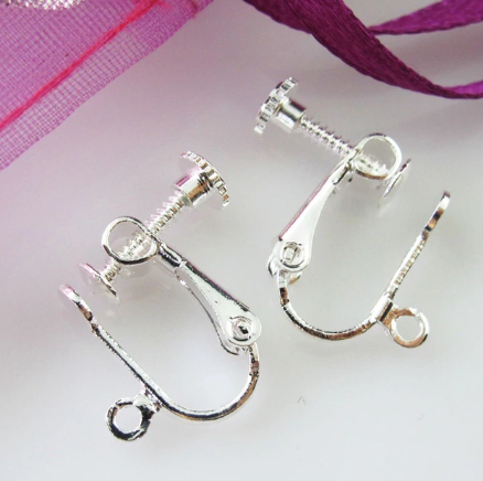 Clip On Earring Hook Attachment - 1 pair