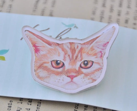Grumpy Cat - Cat Face Personality Acrylic Perspex Brooch
