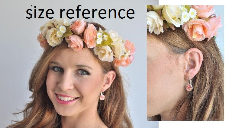 Handmade Round Hook Dangle Earrings - RHE085