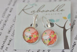 Handmade Round Clip Dangle Earrings CDE3