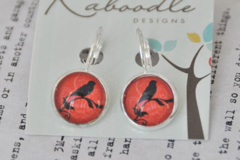 Handmade Round Clip Dangle Earrings CDE5
