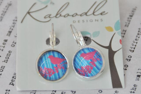 Handmade Round Clip Dangle Earrings CDE6
