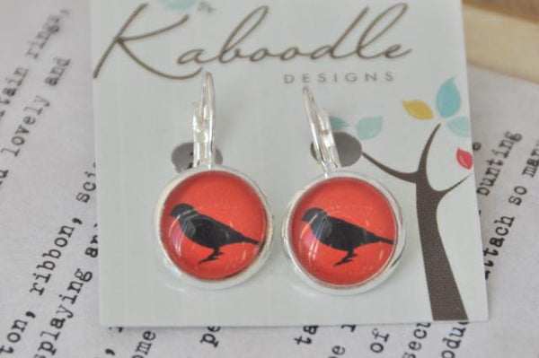 Handmade Round Clip Dangle Earrings CDE8