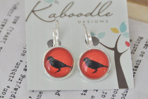 Handmade Round Clip Dangle Earrings CDE8
