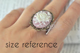 Hello Blooms in Fuscia - Vintage Inspired Ring