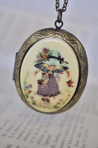 Holly Hobbie Moppet Large Locket