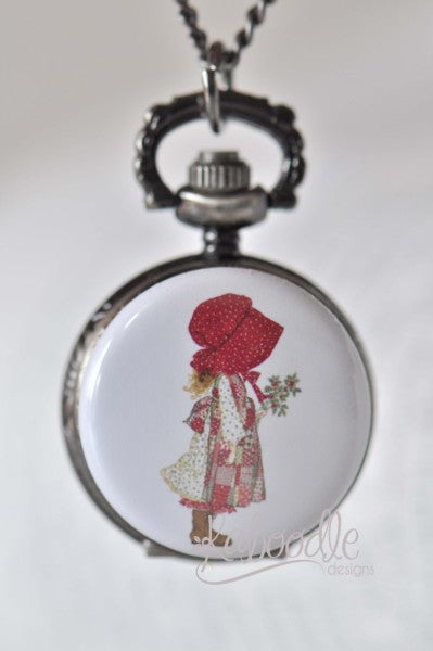 Holly Hobbie - Pocket Watch Necklace