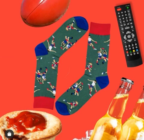 Novelty Fun Socks - Football Footy Match Sport