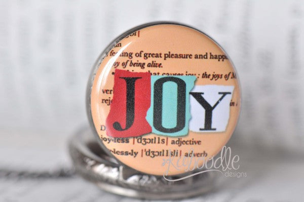 Joy Script - Pocket Watch Necklace