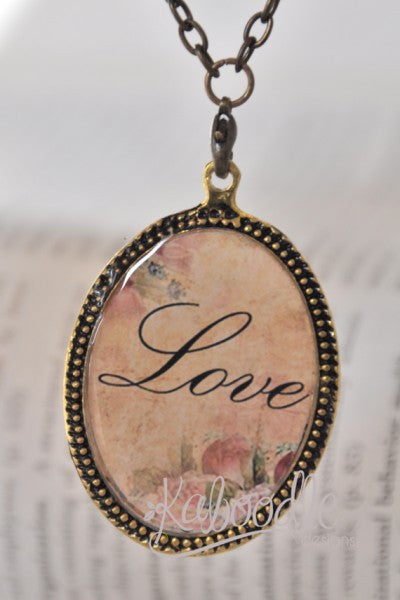 Love and Peace - Double Sided Necklace