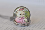 Madam Kitty - Pocket Watch Necklace