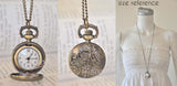 Trio of Birdies - Handmade Pocket Watch Necklace