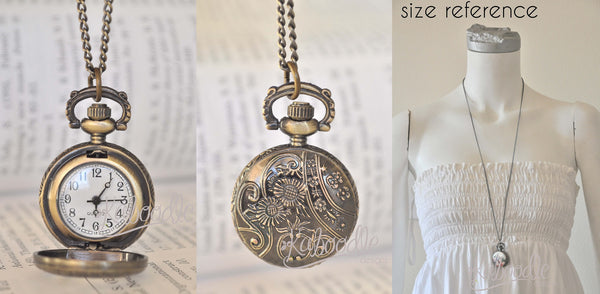 Alice Story Pocket Watch Necklace