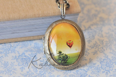 Up Up and Away - Large Oval Locket