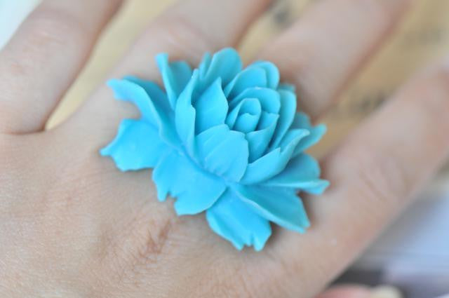 Valentine in Blue Ring