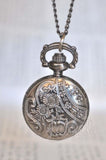 Victorian Bird - Pocket Watch Necklace